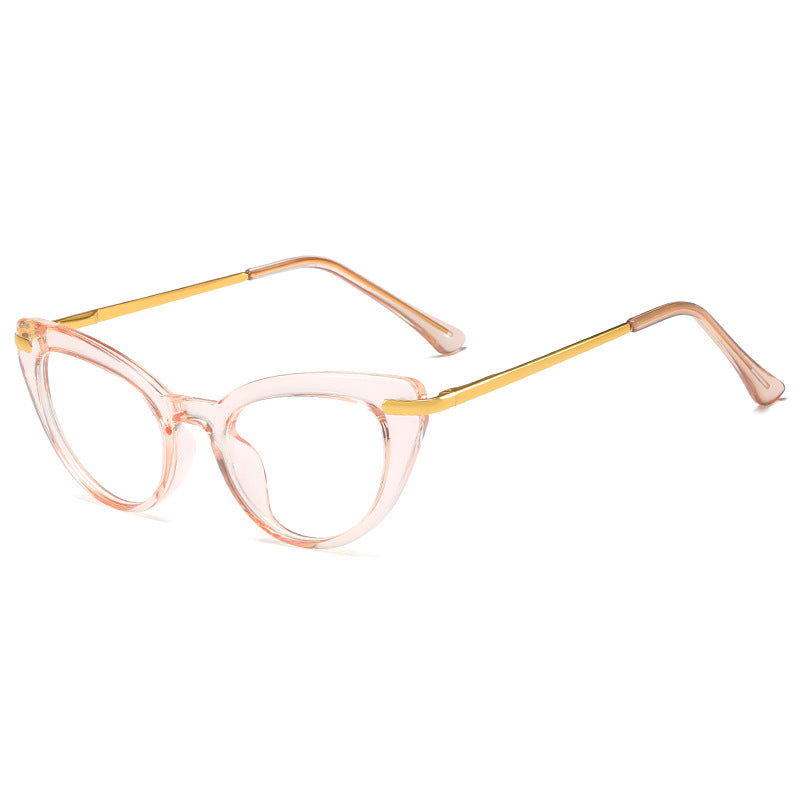 Women's Cat-Eye Sunglasses with Shiny Metal Frame Kalsten