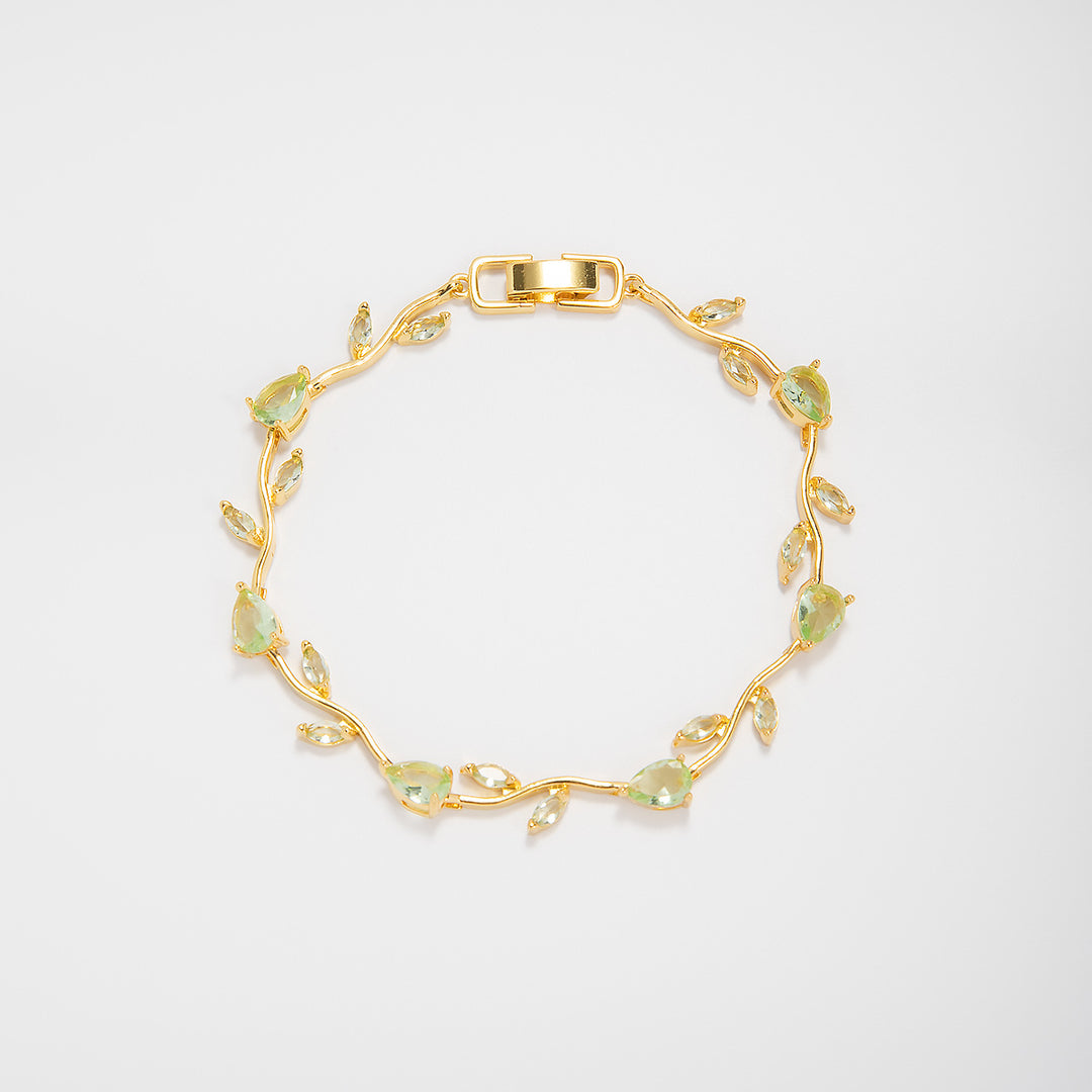 Elegant Floral Design Statement Bracelet Kalsten