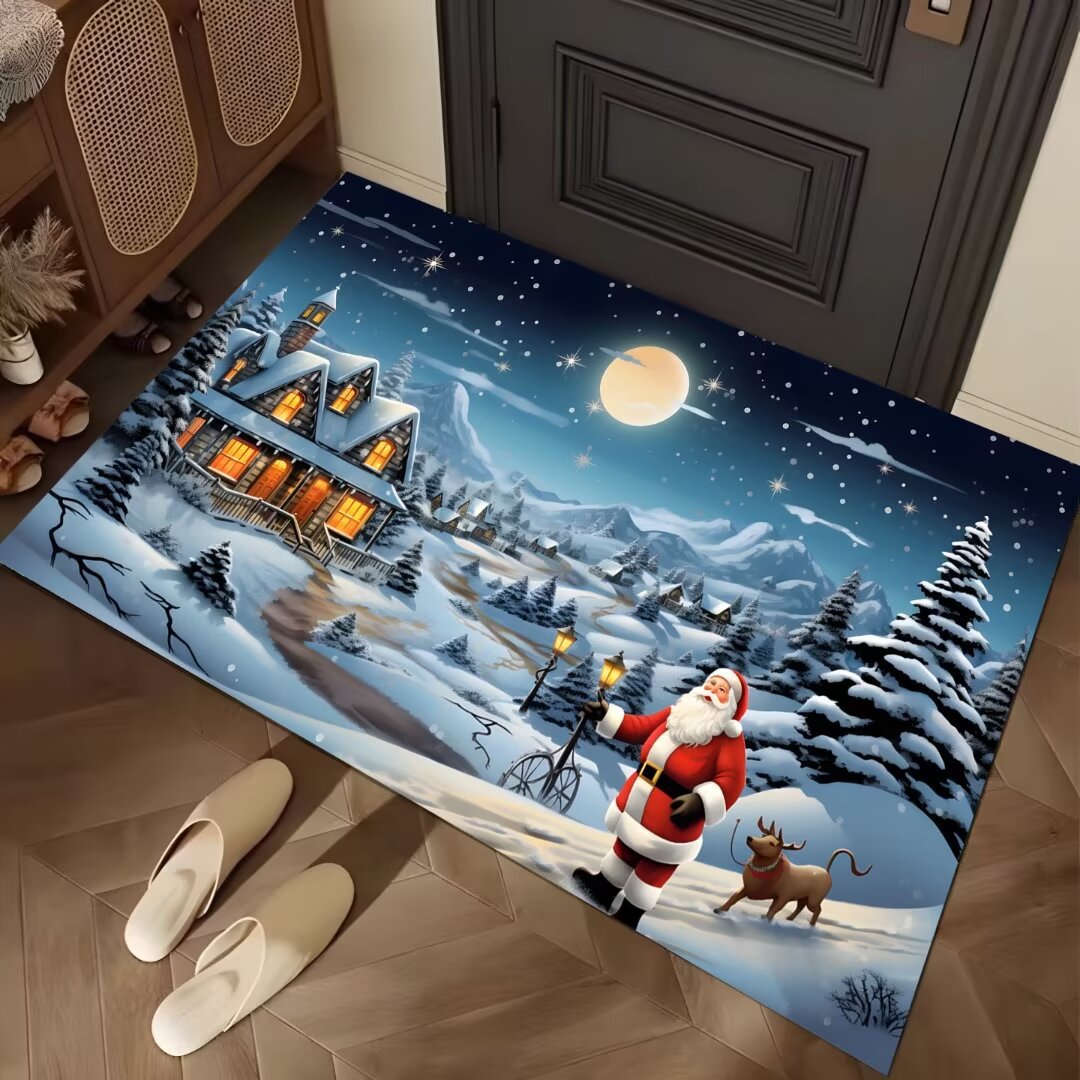 Festive Winter-Themed Entrance Mat Kalsten