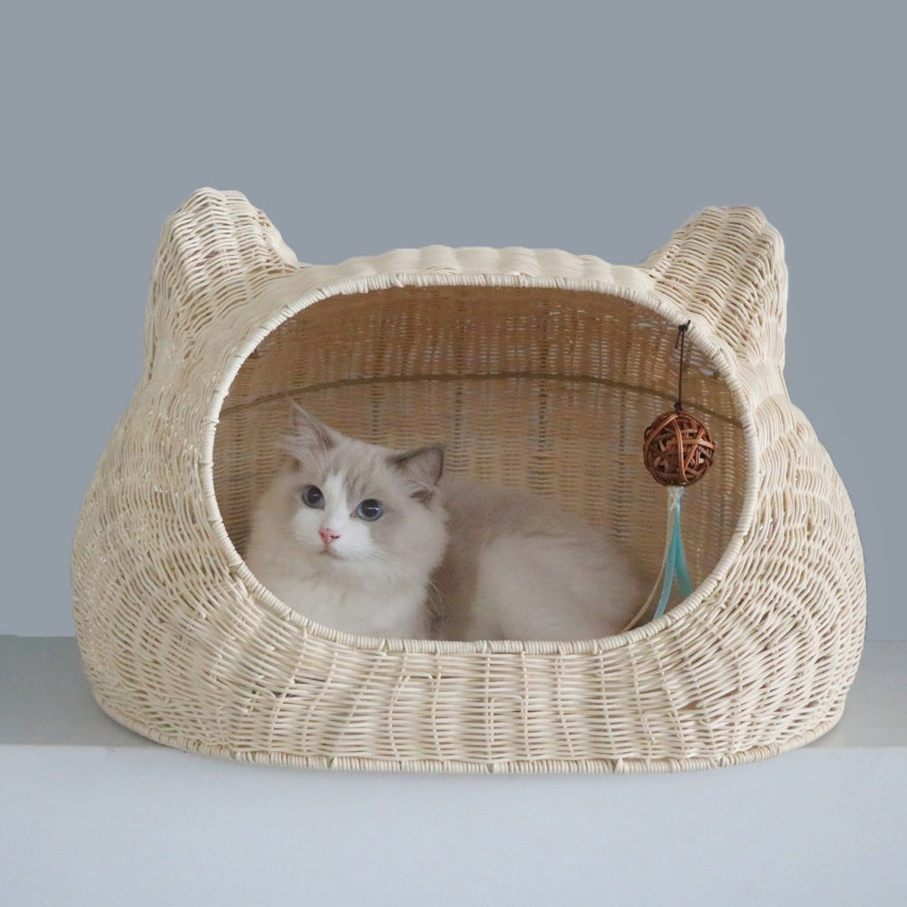 Cozy cat basket with ear design Kalsten