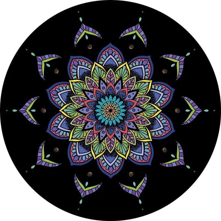 Circular Vintage Floral Area Rug Kalsten
