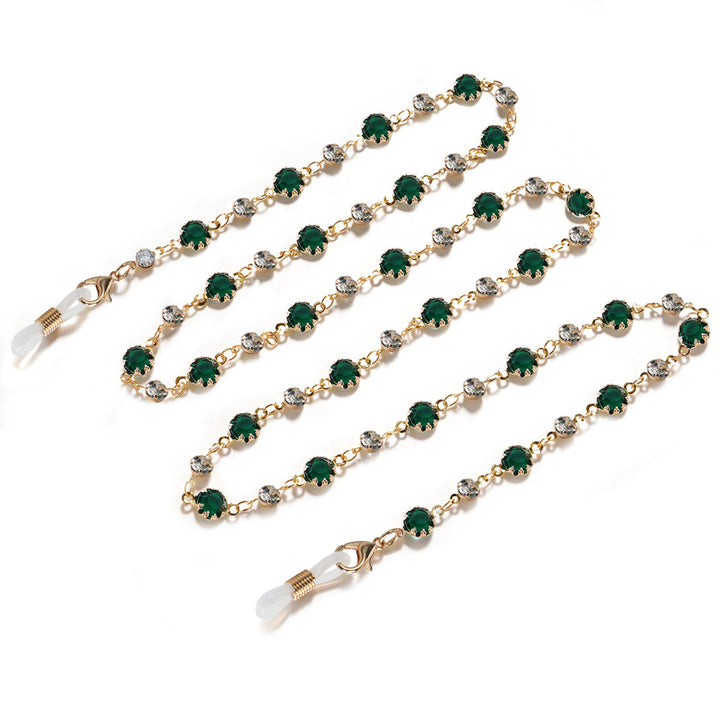 Crystal-Embellished Eyewear Chain kalsten