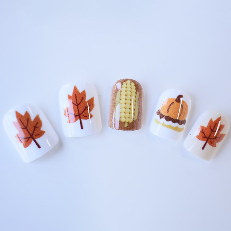 Autumn-Inspired Nail Art Set Kalsten
