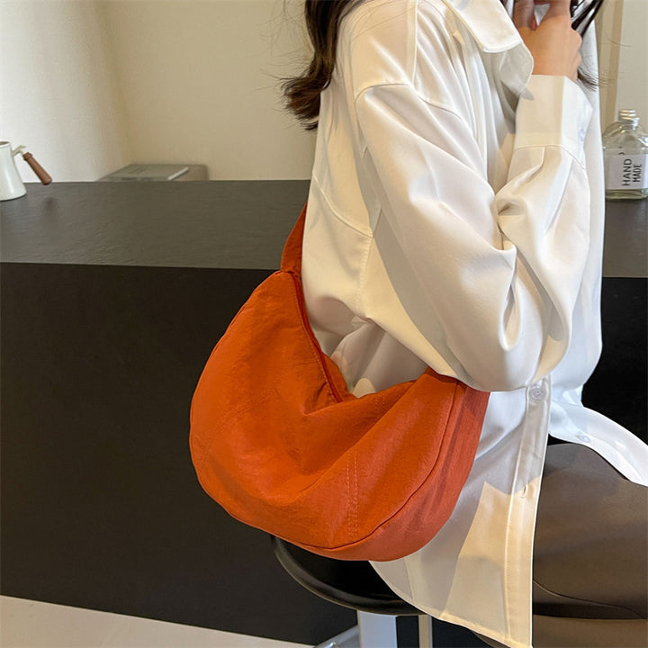 Soft Fabric Hobo Shoulder Bag