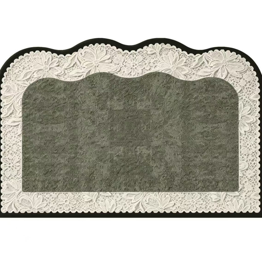 Lace-Edged Decorative Floor Mat Kalsten