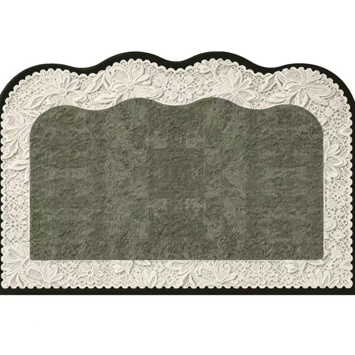 Lace-Edged Decorative Floor Mat Kalsten