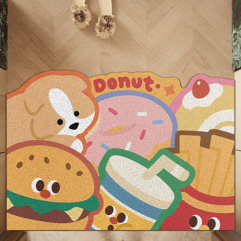 Whimsical Food-Themed Indoor Mat Kalsten