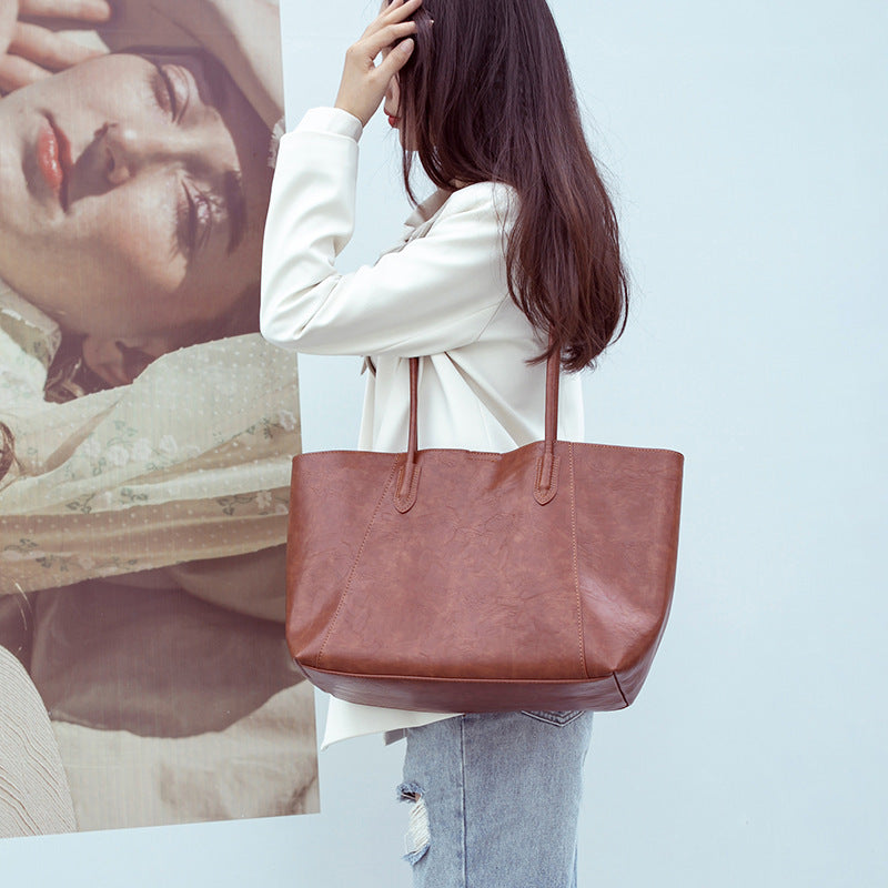 Classic Leather Tote Bag