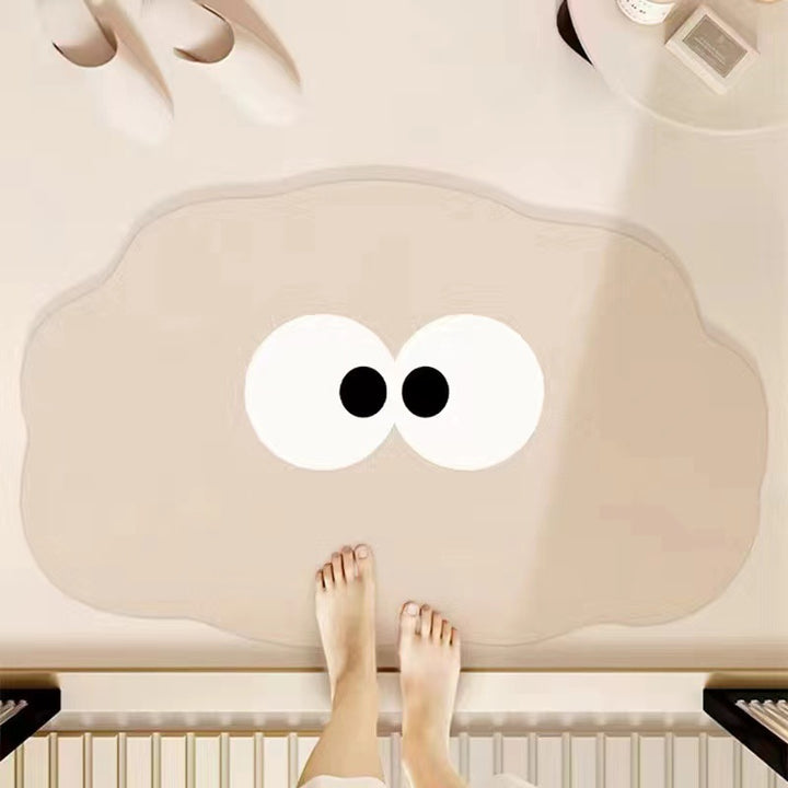 Playful Cartoon-Themed Bath Mat