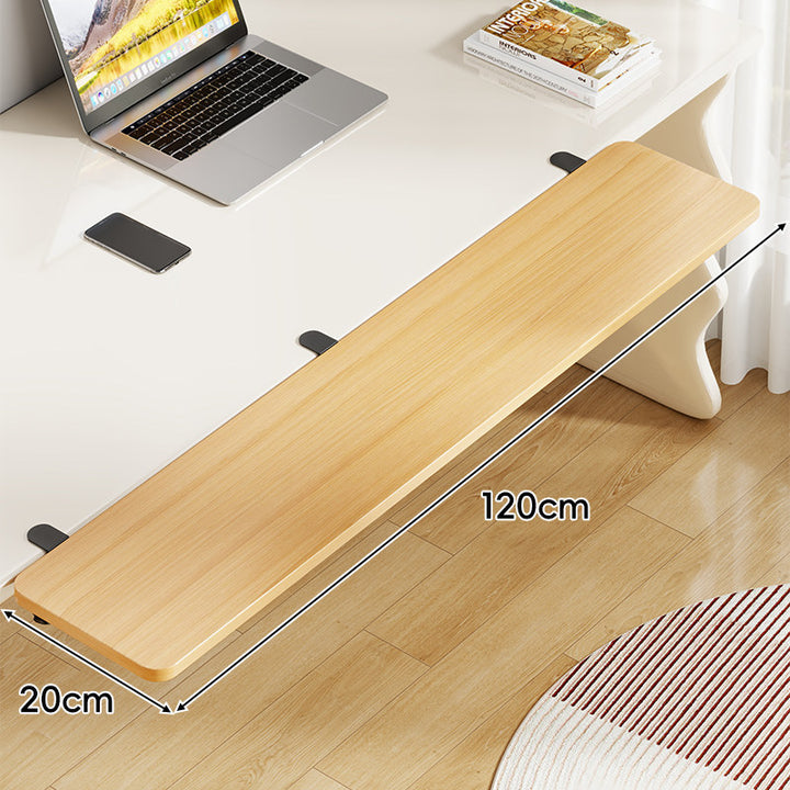 Long Under-Desk Pull-Out Sliding Keyboard and Work Surface Shelf