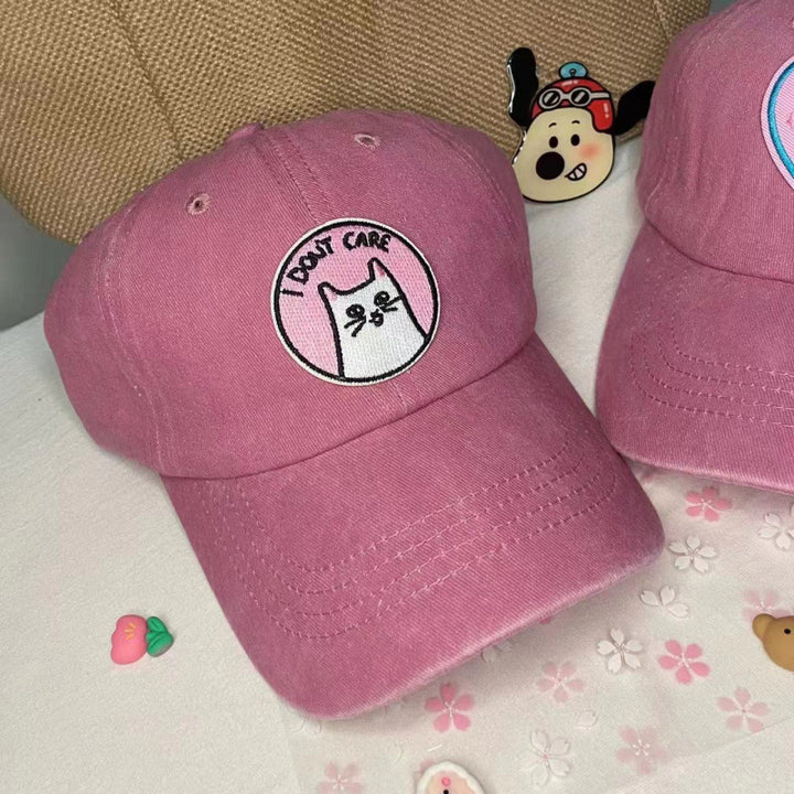 Women's Embroidered Inspirational Cat Baseball Cap Kalsten
