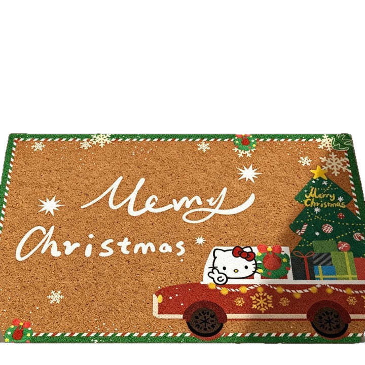 Whimsical Holiday Themed Doormat Kalsten