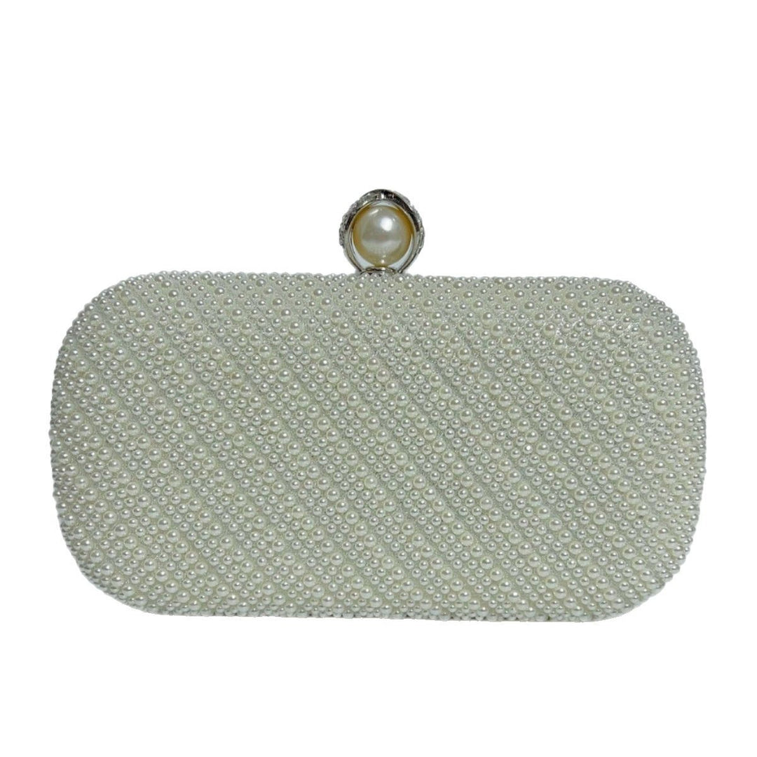 Pearl-Studded Evening Clutch