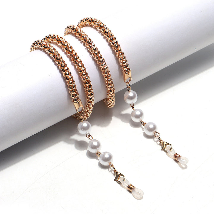 Chic Pearl-Accented Eyewear Chain Kalsten