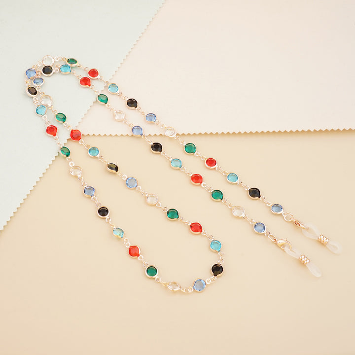 Gemstone-Accented Eyewear Chain Kalsten