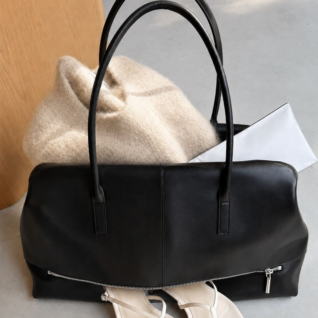 Luxurious Leather Travel Tote