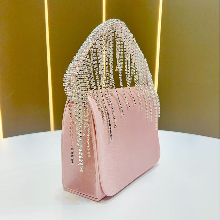 Crystal-Embellished Glam Clutch