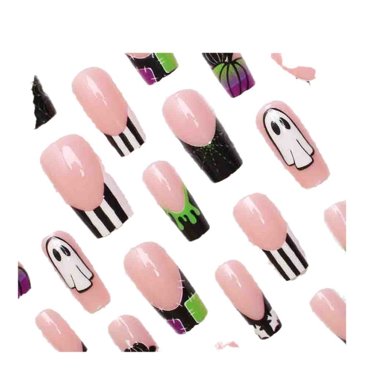 Halloween-Inspired Press-On Nail Art Kalsten