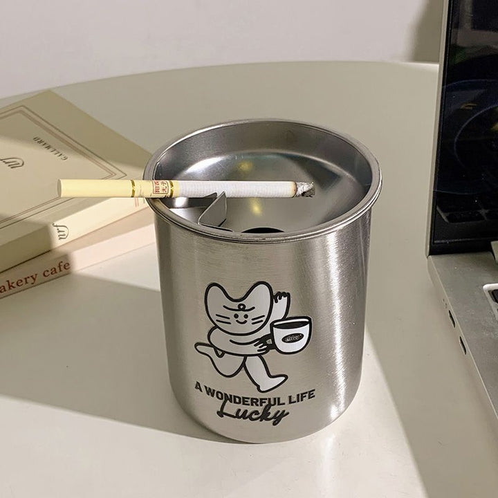Stainless Steel Ashtray with Charming Design Kalsten
