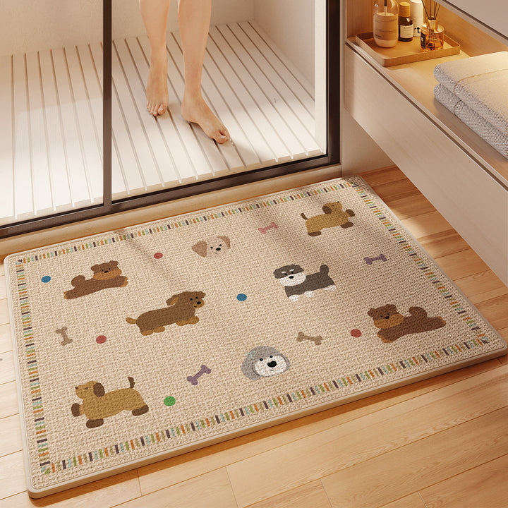 Fun Cartoon Themed Bath Mat Kalsten
