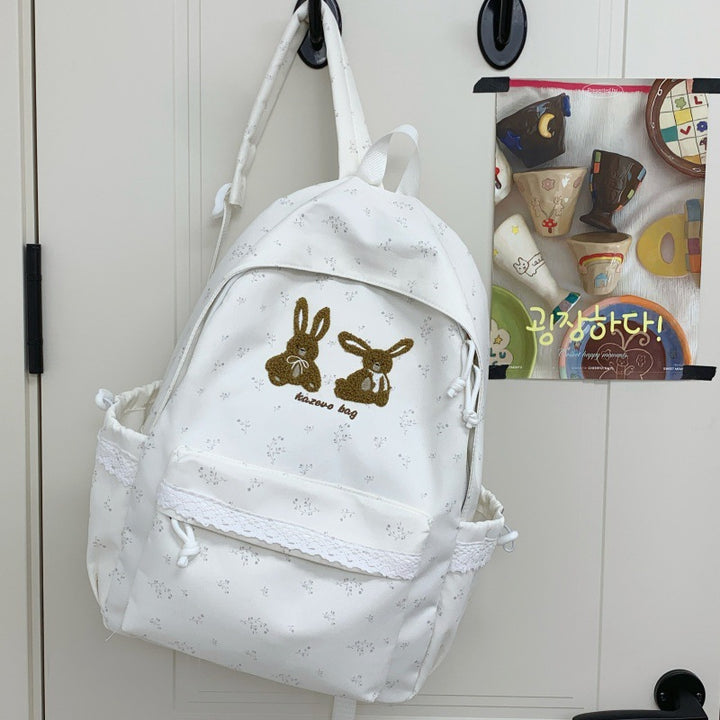 Charming Rabbit-Themed School Backpack