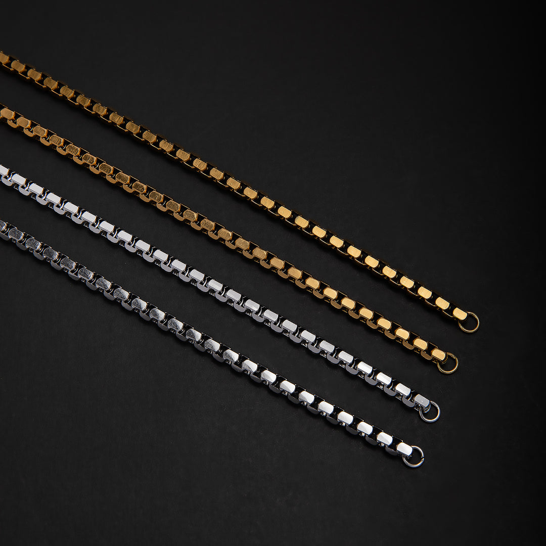 Stainless Steel Chain Necklace and Bracelet Set Kalsten