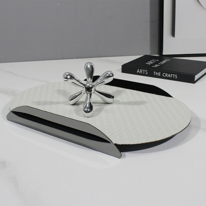 Elegant Leather Desk Organizer