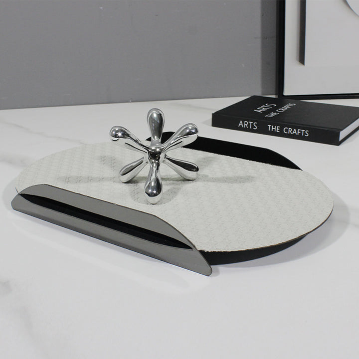 Elegant Leather Desk Organizer