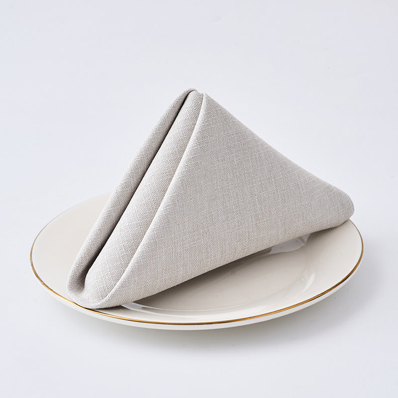 Premium Textured Linen-Blend Dinner Napkin With Hotel-Style Hem