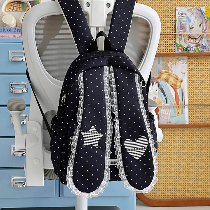 Cute Bunny-Ear Drawstring Backpack Kalsten