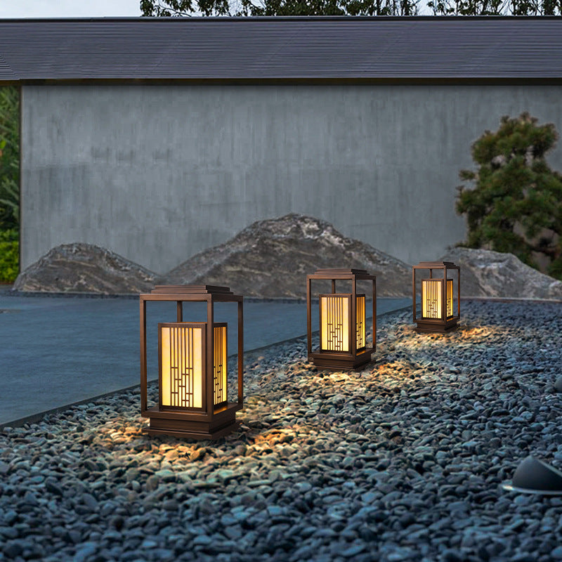 Japanese-Inspired Outdoor Lantern