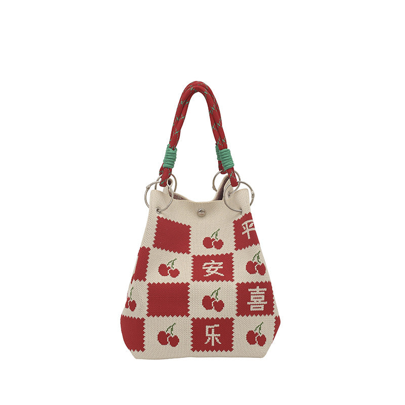 WoFloral Print Textured Handbag Kalsten
