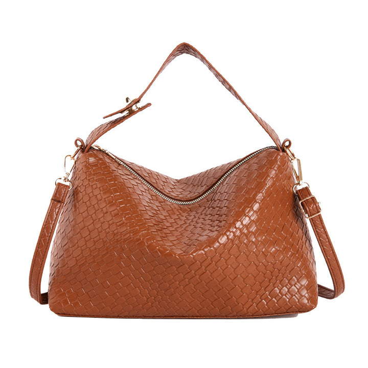 Woven Leather Crossbody Bag