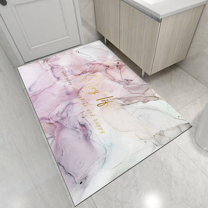 Abstract Design Bath Mat for Bathroom