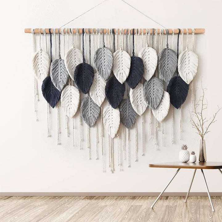 Macrame Leaf Wall Hanging Tapestry Kalsten