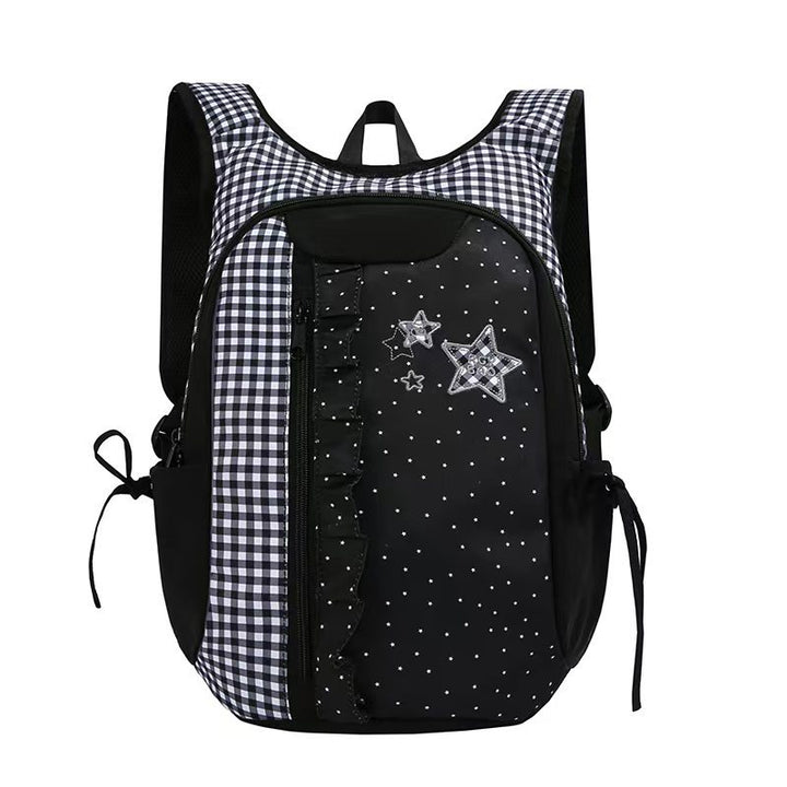 Multi-Pocket Ruffle Design Backpack Kalsten