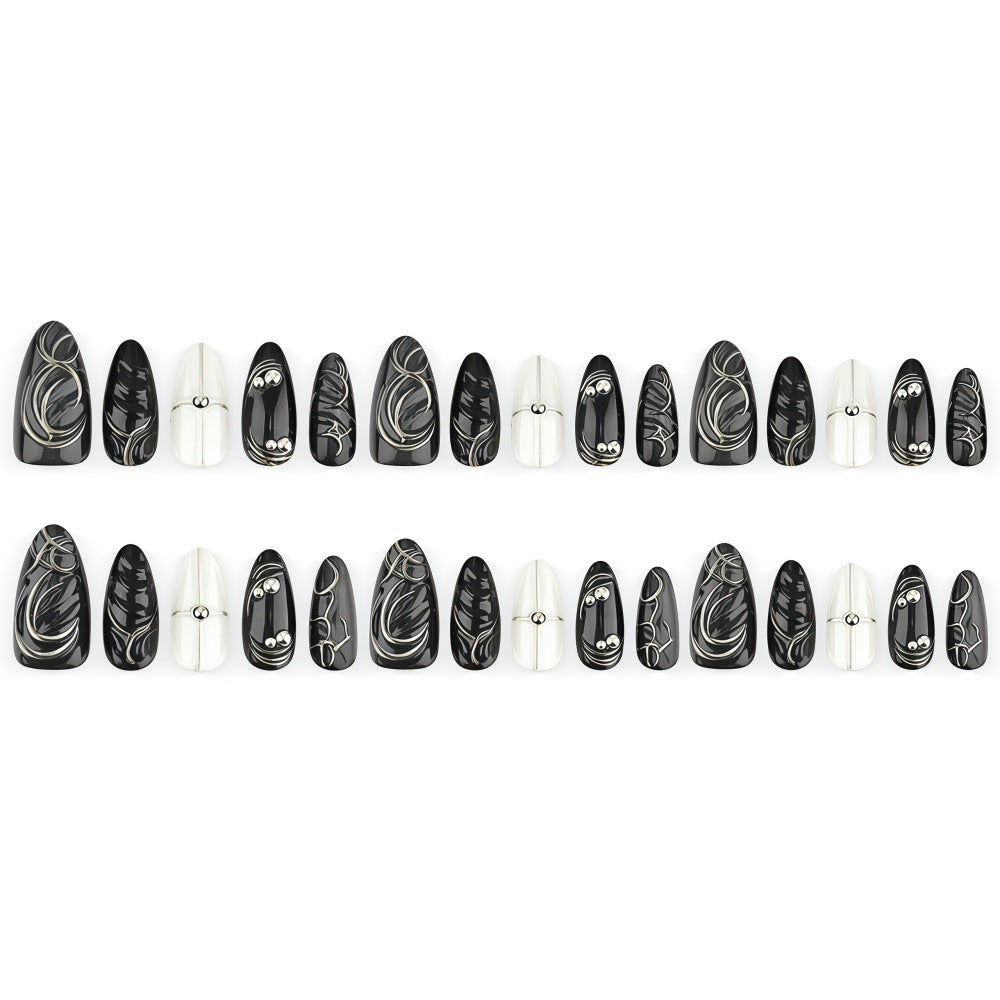 Artificial nails with futuristic design Kalsten