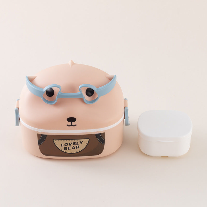 Cute Animal-Themed Portable Lunch Container