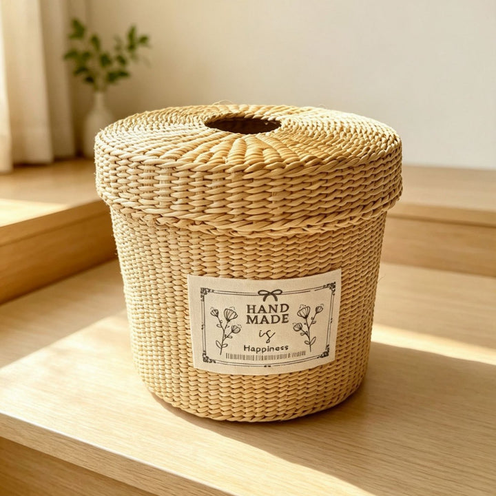 Natural Fiber Decorative Storage Box Kalsten