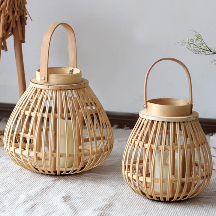 Natural Rattan Lantern Kalsten