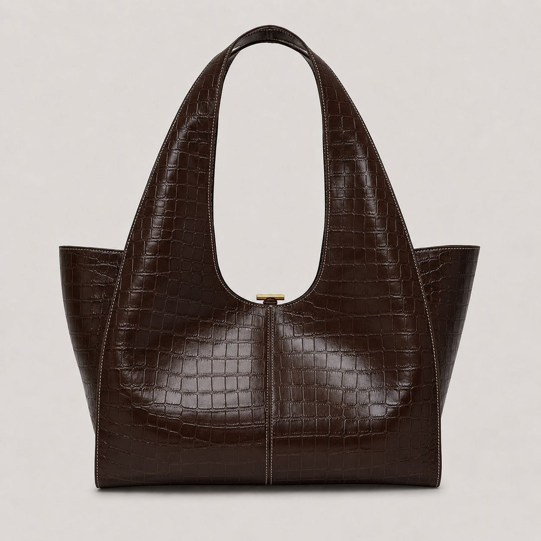 Sleek Structured Tote Handbag
