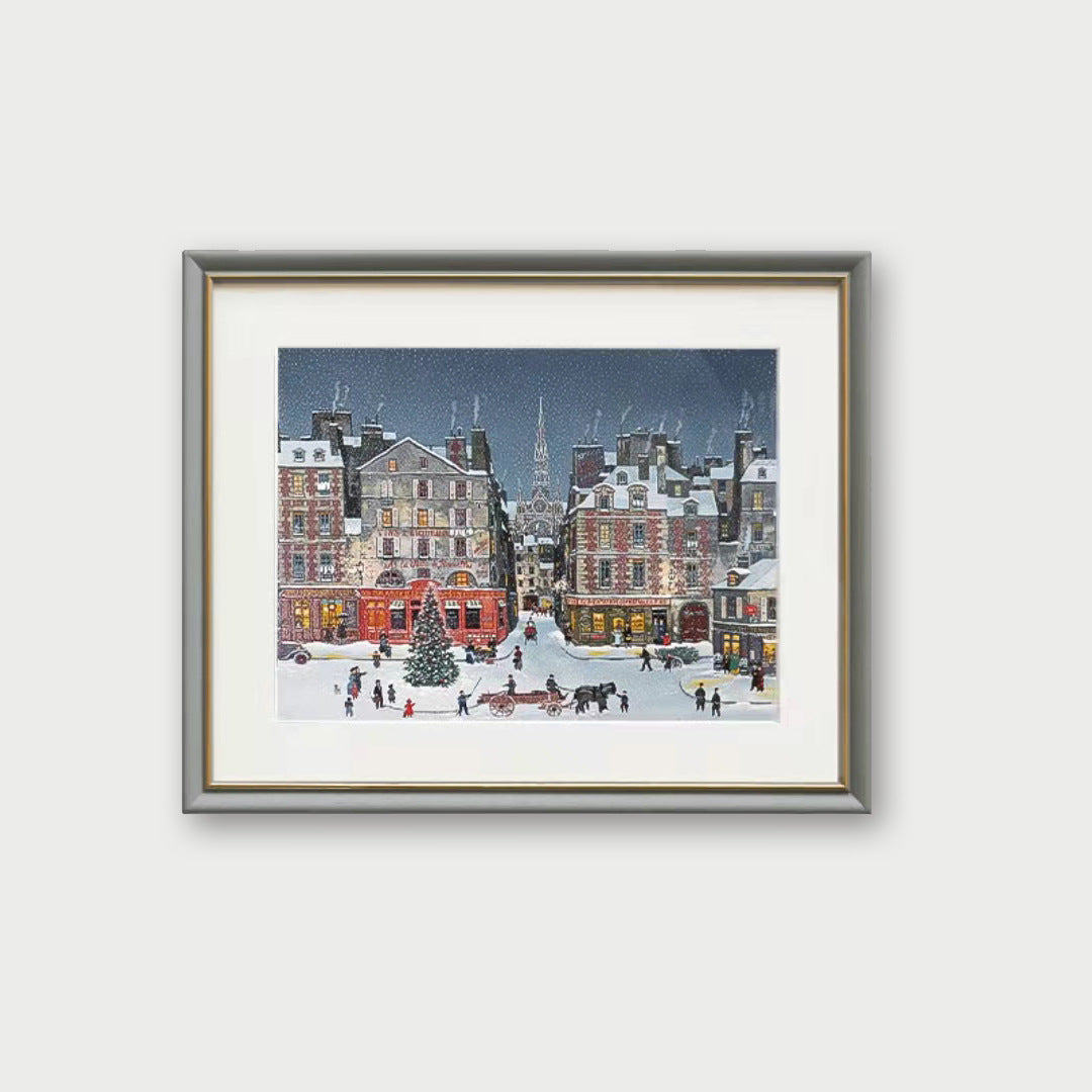 Framed Winter Landscape Artwork