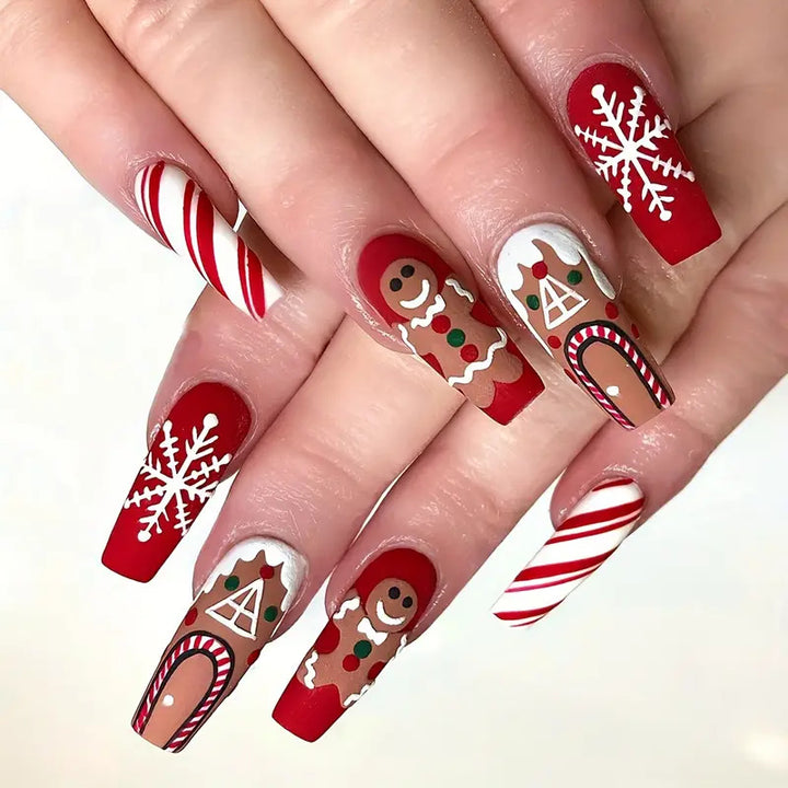 Artistic Winter-Themed Nail Art Kalsten