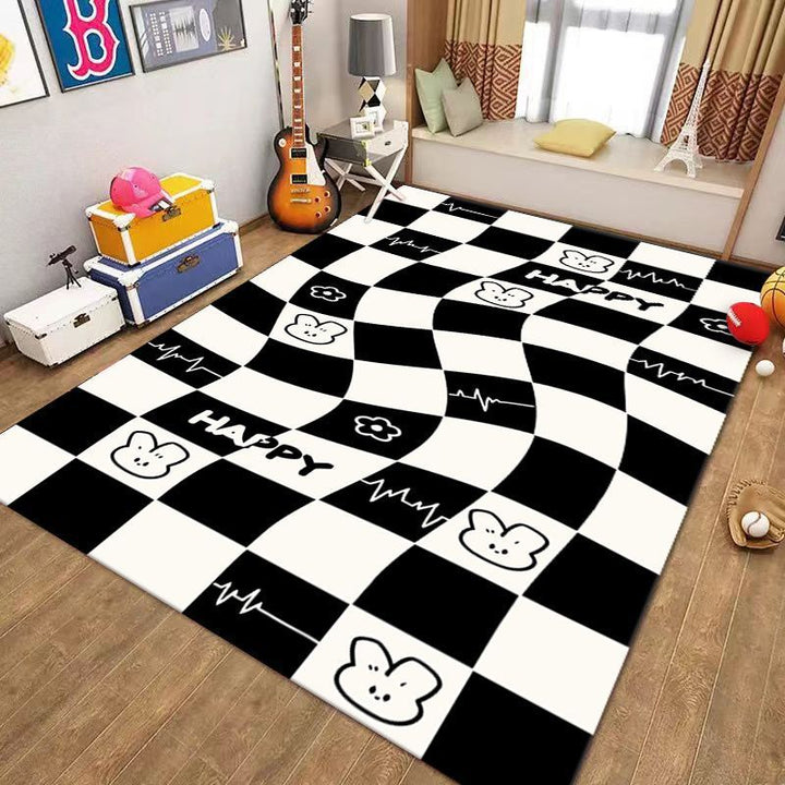 Playful Checkerboard Pattern Area Mat Kalsten