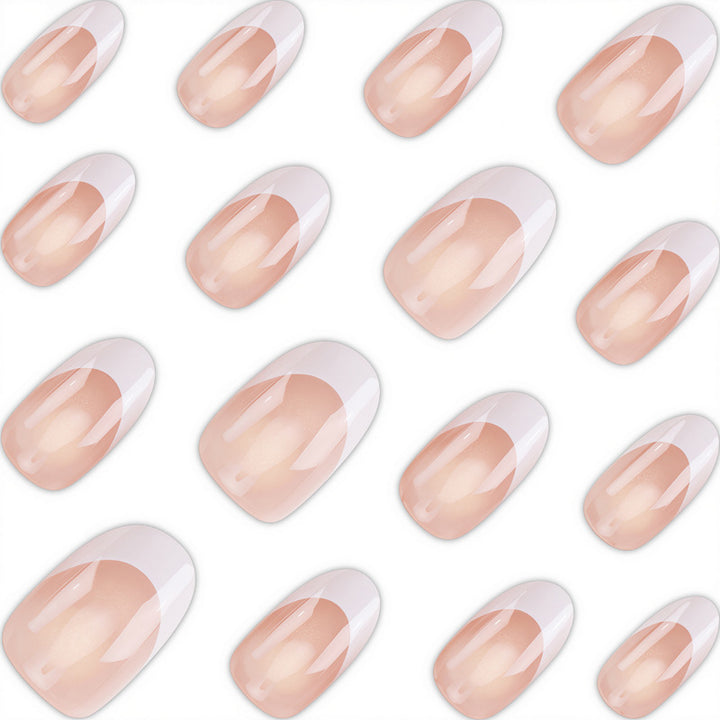 Press-On French Tip Nails Kalsten