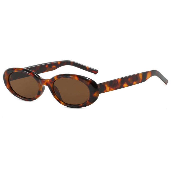 Women's oval sunglasses with transparent effect and UV protection Kalsten