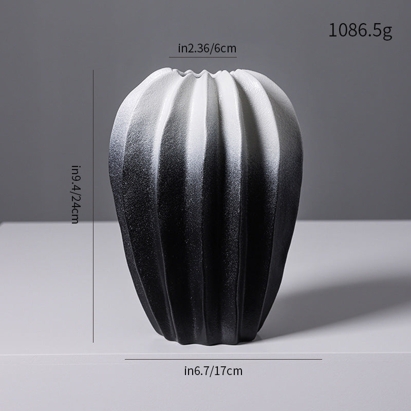 Textured Modern Decorative Ceramic Vase Kalsten