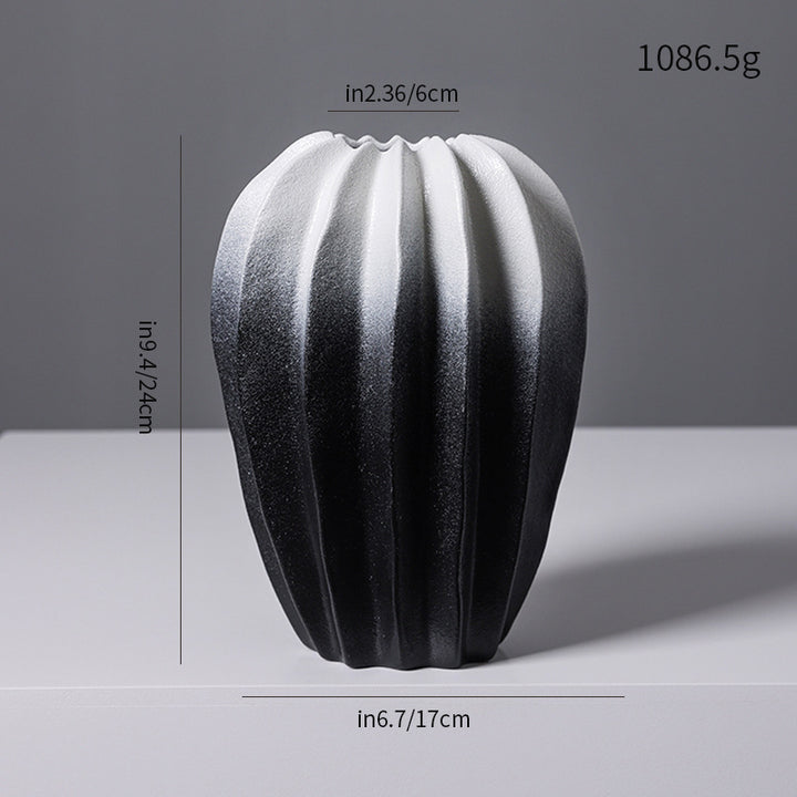 Textured Modern Decorative Ceramic Vase Kalsten