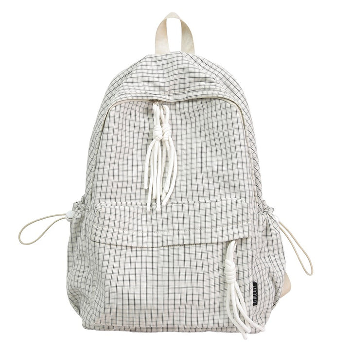 Casual Checkered Backpack