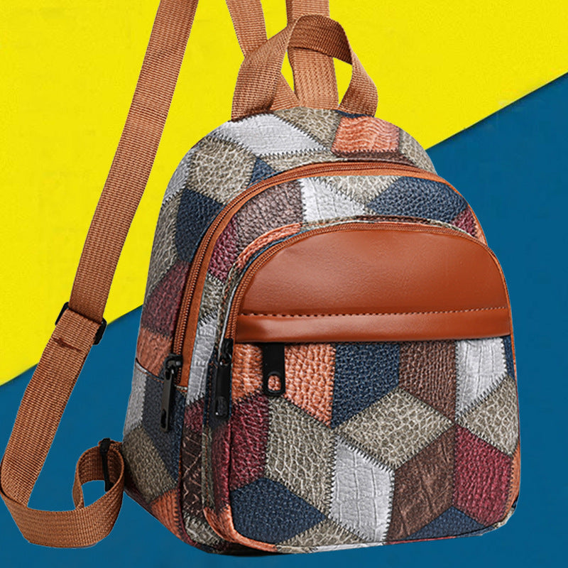 Geometric Pattern Mini Backpack Kalsten